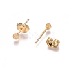 Ion Plating(IP) 304 Stainless Steel Stud Earrings EJEW-L215-58A-G-2