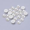 Half Round Domed Imitated Pearl Acrylic Cabochons OACR-H001-10-1