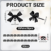 25 Pairs 304 Stainless Steel Bowknot Stud Earring Findings STAS-ME0003-34EB-2