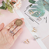 6 Pairs 2 Colors Brass Screw On Clip-on Earring Findings KK-BBC0010-24-3