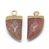 Synthetic Goldstone Pointed Pendants G-Q966-03-2