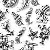 60Pcs 14 Style Tibetan Style Alloy Pendants TIBEP-FS0001-05AS-4