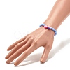 Candy Color Plastic Round Beaded Stretch Bracelet with Food Shape Polymer Clay for Kid BJEW-JB07582-3