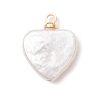 Natural Baroque Pearl Keshi Pearl Pendants PALLOY-JF04777-02-2