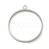 304 Stainless Steel Open Back Bezel Pendants STAS-B126-06G-P-1