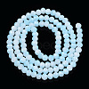 Two-Tone Imitation Jade Glass Beads Strands GLAA-T033-01A-05-2
