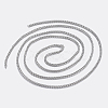 Tarnish Resistant 304 Stainless Steel Wheat Chains STAS-P197-063P-2