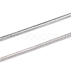 Tarnish Resistant 304 Stainless Steel Round Snake Chains CHS-L001-163-1.2mm-1