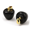 Natural Obsidian Teacher Apple Charms G-Z022-02J-G-2