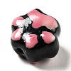 Handmade Printed Porcelain Beads PORC-F005-02B-3