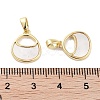Brass Pave Natural Shell Bag Shape Charms KK-C051-17G-3