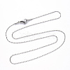 Non-Tarnish 304 Stainless Steel Boston Link Chain Necklace NJEW-S420-006D-P-4