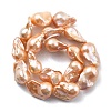 Natural Nucleated Pearl Beads Strands PEAR-B004-15M-06B-4