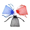 20Pcs 10 Colors Rectangle Organza Drawstring Bags CON-YW0001-31C-4