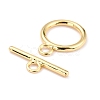 Rack Plating Brass Toggle Clasps X-KK-B036-12G-3