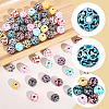 72Pcs 12 Colors Wood European Beads WOOD-SC0002-25-7