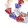 Handmade Bumpy Glass Beads Strands LAMP-F032-08A-3