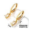 Fashionable Copper Inlaid Zircon Hoop Earrings UQ9075-4-1