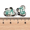 Hand Painted Porcelain Beads PORC-A033-03-3