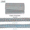 Polyester Braided Lace Trim OCOR-WH0078-09C-2