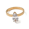 304 Stainless Steel Pave Cubic Zirconia Finger Rings for Women RJEW-B161-02G-02-4