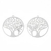 Rack Plating Brass Filigree Pendants KKC-T001-56P-1
