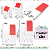 44Pcs 2 Styles Paper Candy Packaging Boxes with Window CON-BC0007-67-2