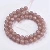 Natural Sunstone Beads Strands G-J157-8mm-07-4