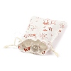 Christmas Theme Cotton Fabric Cloth Bag ABAG-H104-B15-4