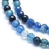 Natural Striped Agate/Banded Agate Beads X-G-J371-01-6mm-3