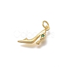 Brass Micro Pave Cubic Zirconia Pendants KK-D431-075B-03-2