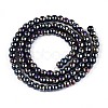 Electroplate Opaque Glass Beads Strands GLAA-T032-P4mm-AB01-2
