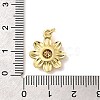 Brass Micro Pave Cubic Zirconia Pendants KK-C137-07A-G-3