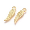 Tibetan Style Alloy Wing Charms TIBEP-3344-G-NR-2