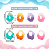 16Pcs 8 Style Spray Painted Iron Pendants IFIN-PH0001-90-2