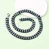 12MM 304 Stainless Steel Cuban Link Chain Necklaces NJEW-C099-04B-01-2