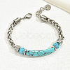 Elegant Stainless Steel Wheat Chain Bracelets GZ3677-1