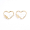 Brass Screw Carabiner Lock Charms ZIRC-I041-08G-2