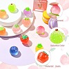 10Pcs 10 Styles Fruit Transparent Resin Cabochons RESI-CJ0004-83-3