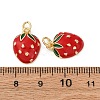 Brass Enamel Pendants KK-S525-10G-A-3