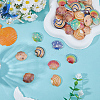 48Pcs 8 Colors Opaque Resin Cabochons RESI-SC0006-40-4
