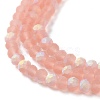 Transparent Glass Beads Strands EGLA-A034-T4mm-MB21-4