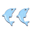 201 Stainless Steel Enamel Pendants X-STAS-N088-16G-1