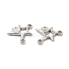 Non-Tarnish 304 Stainless Steel Cabochon Connector Settings STAS-B032-41P-3