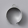 304 Stainless Steel Open Cuff Finger Ring Components STAS-WH0029-40B-P-2