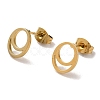 PVD Vacuum Plating 304 Stainless Steel Stud Earrings EJEW-Z040-16G-1