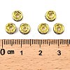Brass Grade A Rhinestone Spacer Beads RSB036NF-14G-2