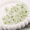 Transparent Resin Inner Dried Flower Beads RESI-TAC0025-01E-1
