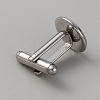 304 Stainless Steel Cuff Button STAS-WH0017-027-2