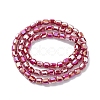 Electroplate Glass Beads Strands EGLA-K015-08C-2